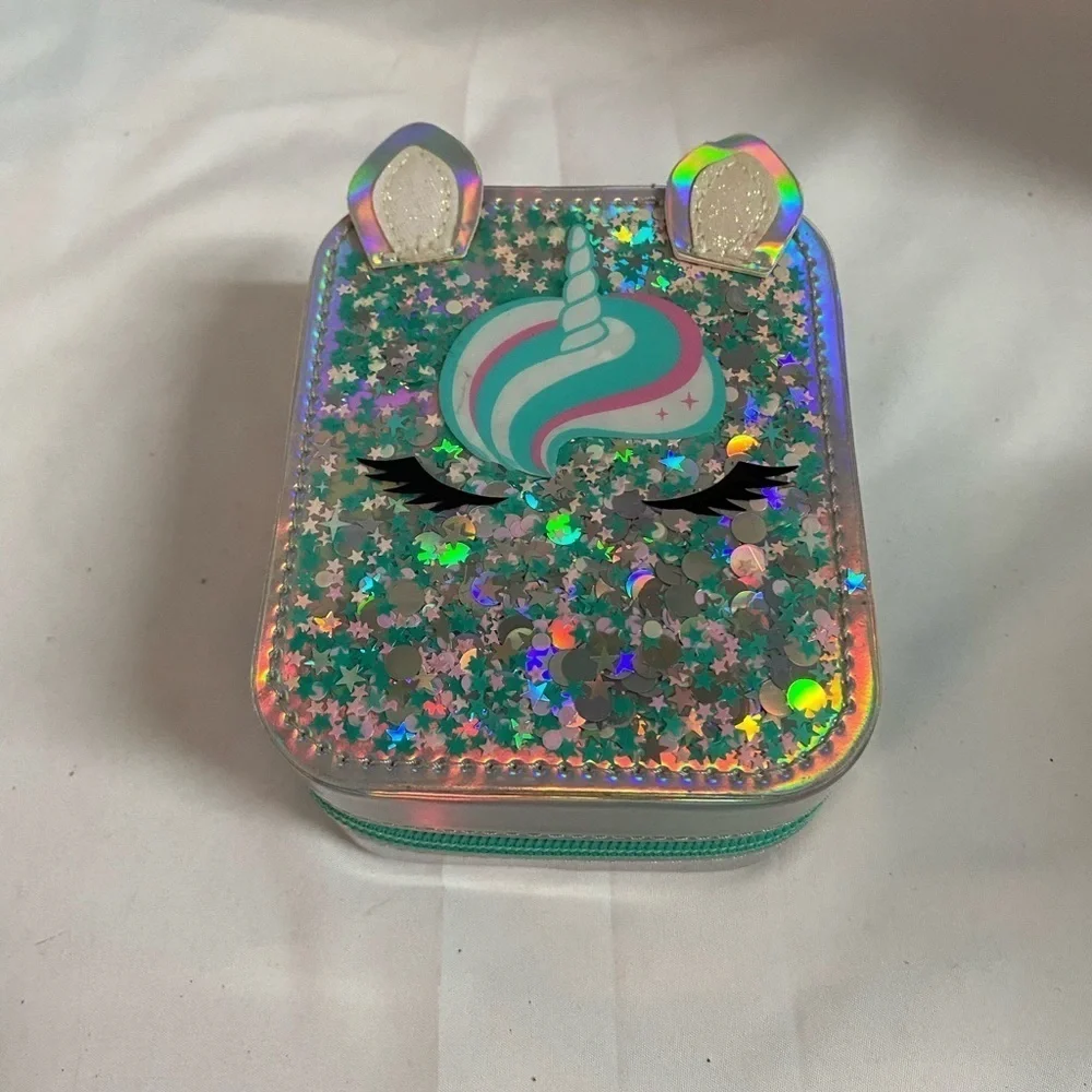 Justice Unicorn Jewelry zipper box (FH)